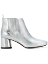 Marc Jacobs Metallic Ankle Boots In Grey