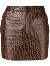 MISSONI leather mini skirt