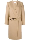 CHLOÉ COLLARLESS WOOL COAT