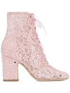 LAURENCE DACADE LAURENCE DACADE MILLY LACE BOOTS - PINK