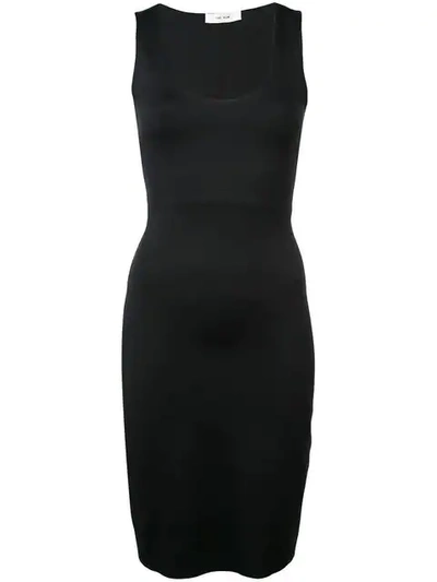 The Row Borelle Scoop-neck Sleeveless Fitted Dress In Black