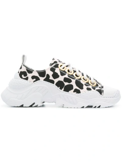 N°21 Nº21 Leopard Print Trainers - Neutrals In Maculata Cipria