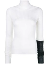 CIRCUS HOTEL CONTRAST SLEEVE DETAIL JUMPER
