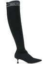 MIU MIU knee length sock boots