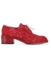 LAURENCE DACADE LAURENCE DACADE 'JEANNE' FLORAL LACE BROGUES - RED