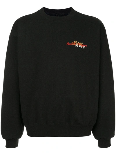 Doublet Back Embroidered Sweatshirt In Black