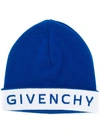 GIVENCHY GIVENCHY WOOL BEANIE - BLUE