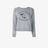 Visvim College Print Sweatshirt - Grey In Grey