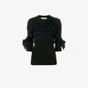 MARNI MARNI RIBBED RUFFLE TOP,GCMDV36EQ0FCC2411867257