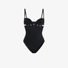 VERSACE VERSACE STUDDED SWIMSUIT WITH CUT OUT BACK,ABD11004AX0001012898900