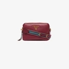 PRADA PRADA RED DOUBLE ZIP LEATHER CROSS-BODY BAG,1BH082VNOO2BBE12968311