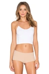 Free People Brami Skinny Strap Cami Top In Cream-white In White