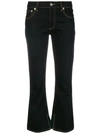 CARVEN CROPPED KICK FLARE JEANS