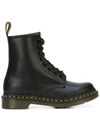 Dr. Martens' 1460 Lace-up Combat Boots In Smooth Leather In Black