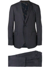 ETRO ETRO PRINCE OF WALES PATTERNED SUIT - BLUE