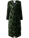 ACT N°1 ACT N°1 QUILTED VELVET COAT - GREEN