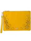 MICHAEL MICHAEL KORS FLORAL EMBELLISHED POUCH