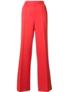 PRADA LOGO PATCH FLARED TROUSERS