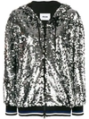 MSGM SEQUIN HOODED JACKET