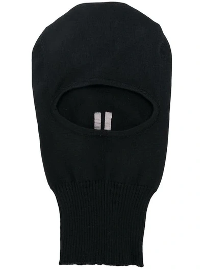 Rick Owens Balaclava Fitted Hat In Black