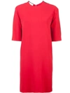 Gucci Stretch Viscose Tunic Dress With Web In 6100 Red