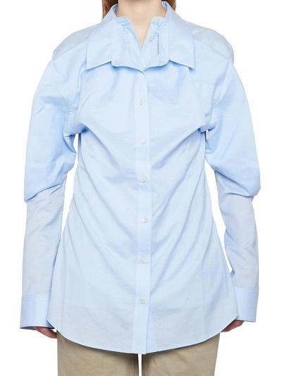 Y/project Y / Project Double Front Shird In Light Blue