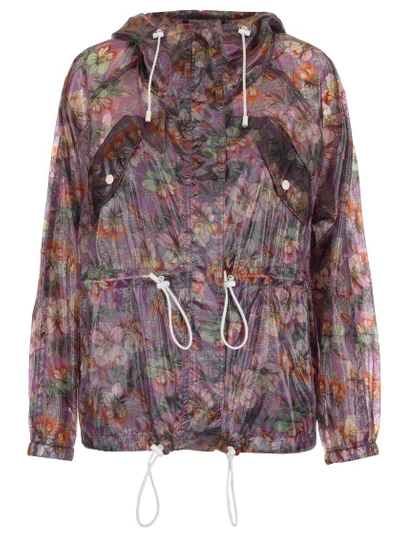Isabel Marant Floral Print Rain Jacket In Multi