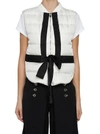 MONCLER MONCLER GAMME ROUGE PADDED TIE GILET
