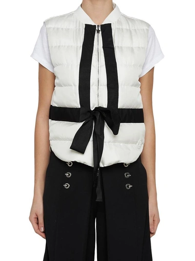 Moncler Gamme Rouge Padded Tie Gilet In Multi
