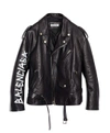 BALENCIAGA BALENCIAGA LOGO GRAFFITI BIKER JACKET