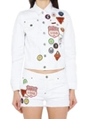 DSQUARED2 DSQUARED2 PATCHED WHITE DENIM JACKET