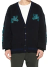 YEEZY YEEZY EMBROIDERED KNITTED CARDIGAN