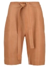 JW ANDERSON JW ANDERSON LEATHER SHORTS