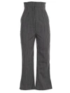 JACQUEMUS JACQUEMUS STRIPED HIGH WAIST CROPPED TROUSERS