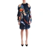 FENDI FENDI SHOULDER CUT OUT FLORAL PRINT DRESS