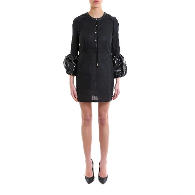 Jw Anderson Balloon Sleeve Mini Dress In Black