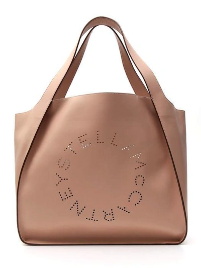 Stella Mccartney Alter East-west Perforated Tote Bag In Pink