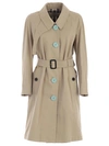 BURBERRY BURBERRY CONTRAST BUTTON TRENCH COAT