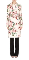 DOLCE & GABBANA DOLCE & GABBANA FLORAL DOUBLE BREASTED COAT