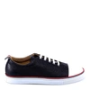 THOM BROWNE THOM BROWNE TOE CAP LEATHER SNEAKERS