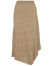 JW ANDERSON JW ANDERSON RIBBED ASSYMETRIC SKIRT