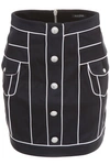 BALMAIN BALMAIN PIPING MINI SKIRT