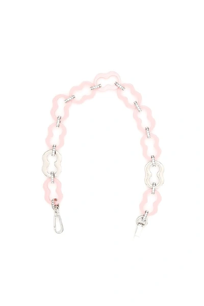 Prada Plexi Chain Strap In Petalo (pink)