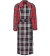 BURBERRY Checked cotton trench coat,P00345828