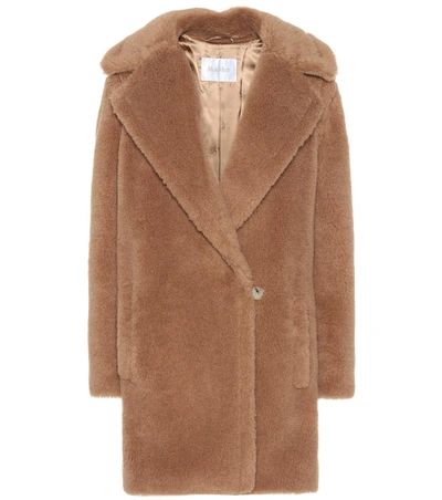 Max Mara Uberta Double-breasted Camel Hair And Silk-blend Coat In Brown
