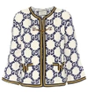 GUCCI WOOL, SILK AND LINEN CARDIGAN,P00336111