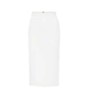 ROLAND MOURET Arreton棉质混纺铅笔半身裙,P00327812