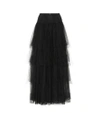 BURBERRY TIERED TULLE SKIRT,P00345845