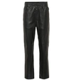 ISABEL MARANT COYA LEATHER TRACKtrousers,P00322915
