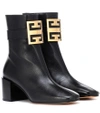 GIVENCHY 4G LEATHER ANKLE BOOTS,P00314287